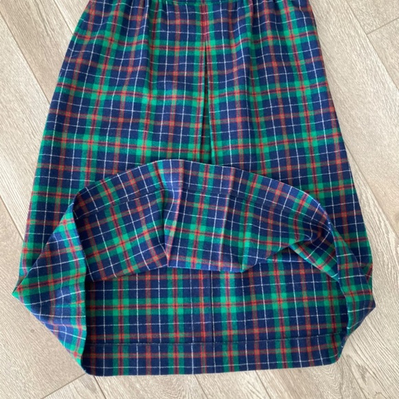 Vintage Pendleton Wool Pleated Midi Skirt Plaid Blue Green Red XS Unlined EUC - Picture 9 of 9